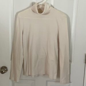 Off White Turtleneck Shirt